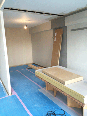 Setagaya Matsubara-T11 工事中 木工事